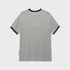 THEVINYLHOUSE COWBOY PICTOGRAM RINGER TEE GREY
