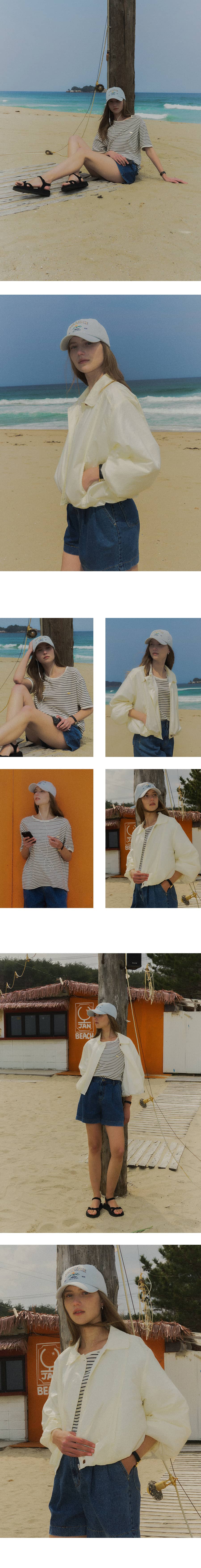 TILLIDIE Cotton stripe T-shirt[2color]