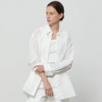 NOTIA OVER FIT DOUBLE TAP SHIRTS - WHITE
