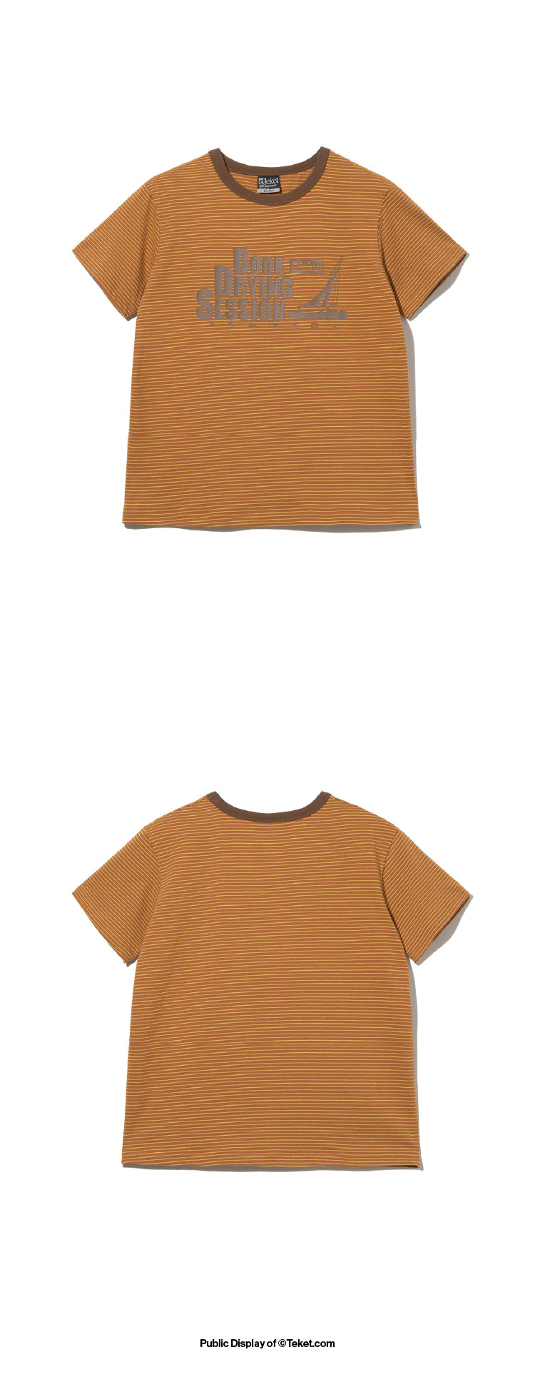 TEKET Drying Stripe Tee Brown