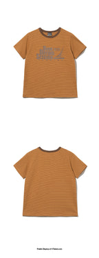 TEKET Drying Stripe Tee Brown