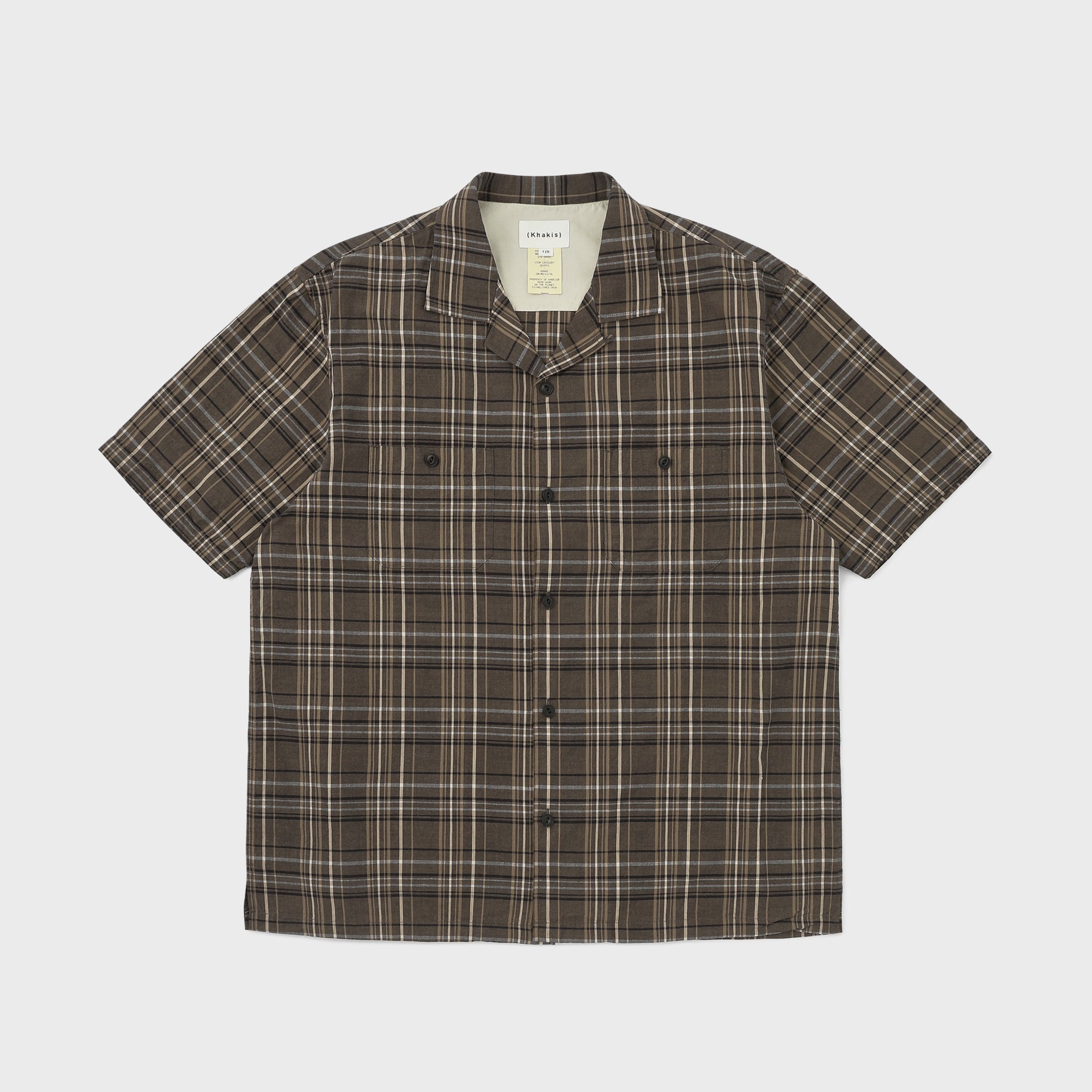 Khakis Madras Check S/S Shirt Black