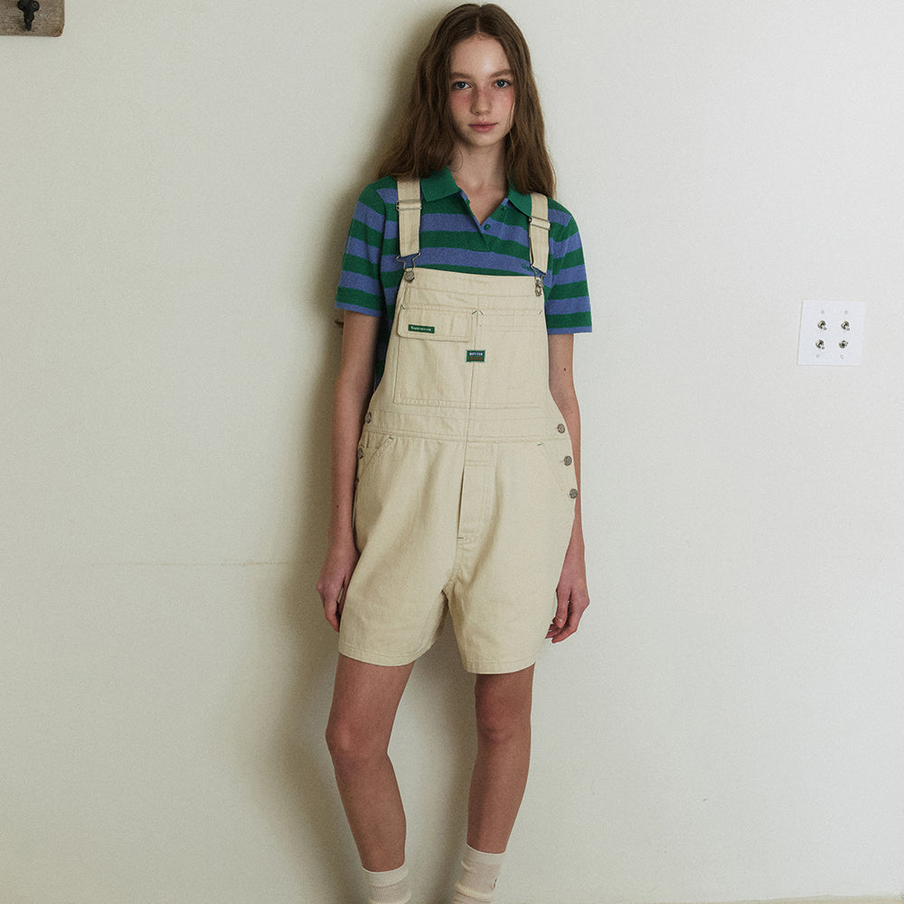 GREENBUTTER GREENBUTTER Jumpsuit Denim Overall Shorts