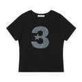 bauf 3 logo dot slim fit t-shirt [black]