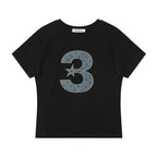 bauf 3 logo dot slim fit t-shirt [black]