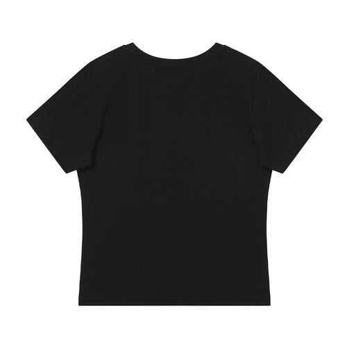 bauf 3 logo dot slim fit t-shirt [black]
