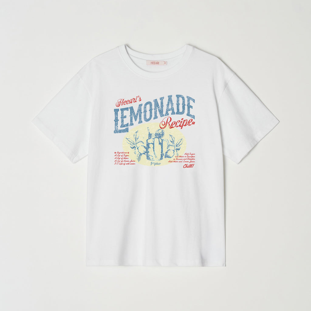HEEARI Lemonade Recipe Oversized T-Shirt
