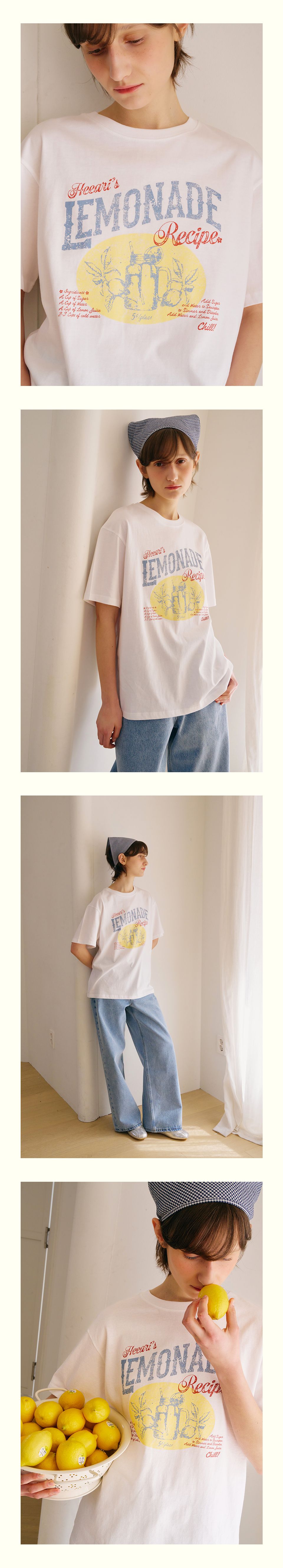 HEEARI Lemonade Recipe Oversized T-Shirt