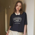WEDNESDAYOASIS W/Signature Nylon Raglan T-shirt _Navy