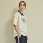 WEDNESDAYOASIS W/Signature Nylon Raglan T-shirt _Ivory