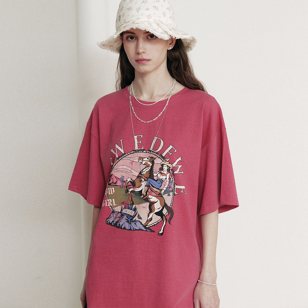DEWEDEWE Overfit cow top_red