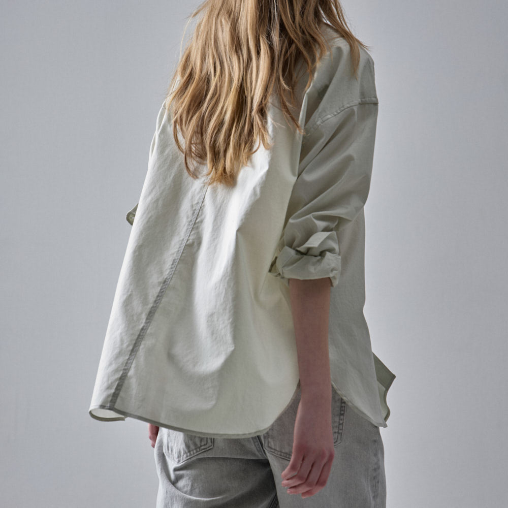 FACADE PATTERN Boy fit breeze shirt_sage