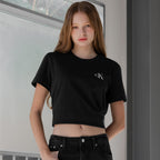 Calvin Klein Jeans [CK] Women’s Regular Fit Small Monogram Logo Short Sleeve T-Shirt 47AB801 UB1