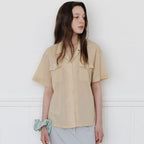 THE RYE Pocket Half Sleeve Shirt(Beige)