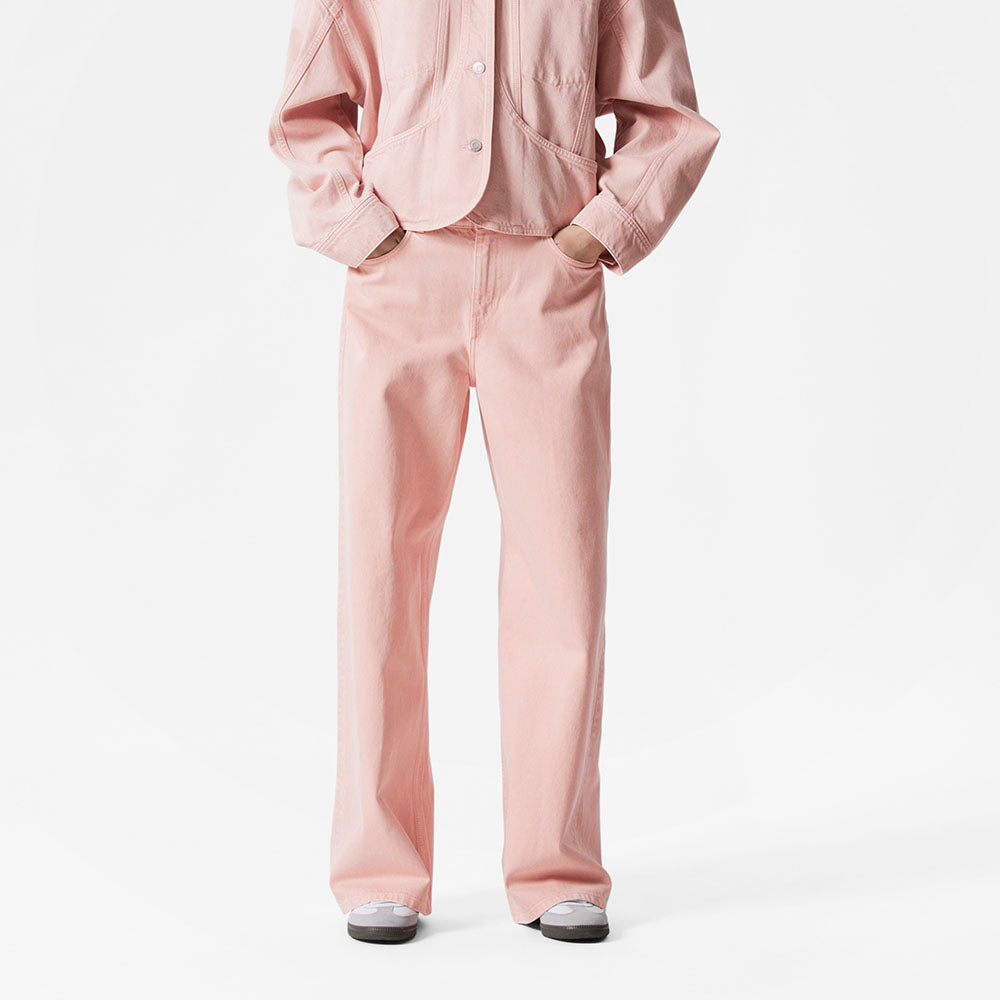 & Other Stories Relaxed Wide Leg Jeans (Pink)