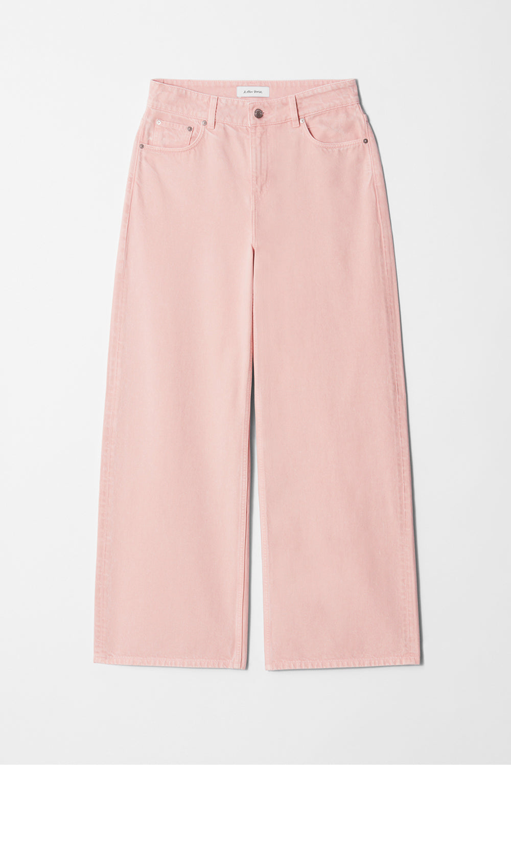 & Other Stories Relaxed Wide Leg Jeans (Pink)