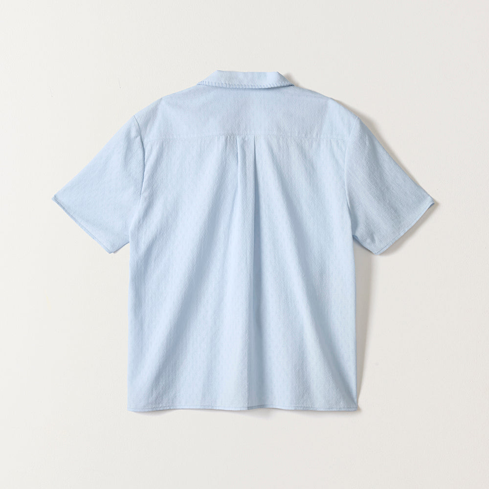 TTUDEMENT FRENCH LACE SHIRT (BLUE)