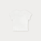 SOMEWHEREBUTTER [3rd] Ribbon Square Top - Ivory