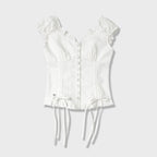 VIVACIOUS Nia Shirring Two-way Blouse_2Colors