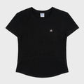thecoldestmoment (w) TCM mini logo curved T (black)