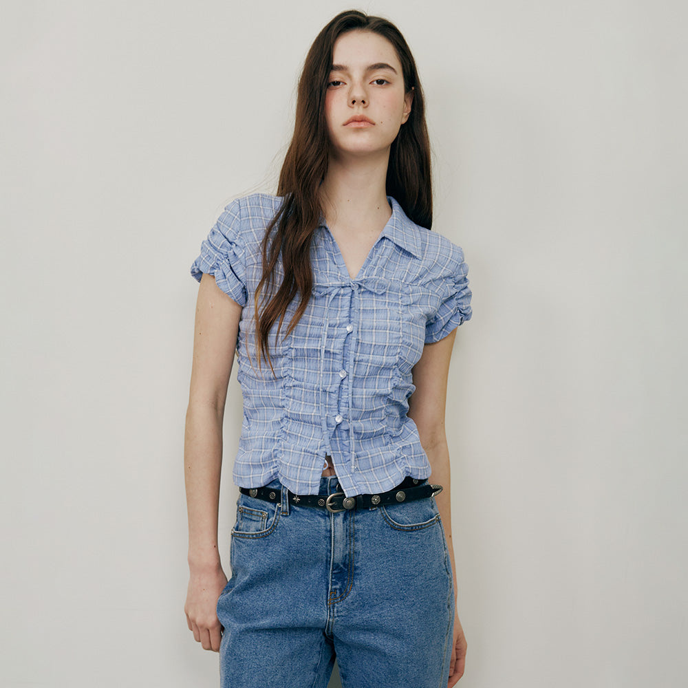 RAIVE String Shirring Blouse VW5MB124_2color