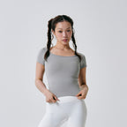 CONCHWEAR Slim fit square neck short sleeve (6 colors)