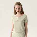 TTUDEMENT BLOOMING FLOWER TEE (MINT)
