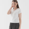 PIANER Slim fit round neck short sleeve t-shirt (white)