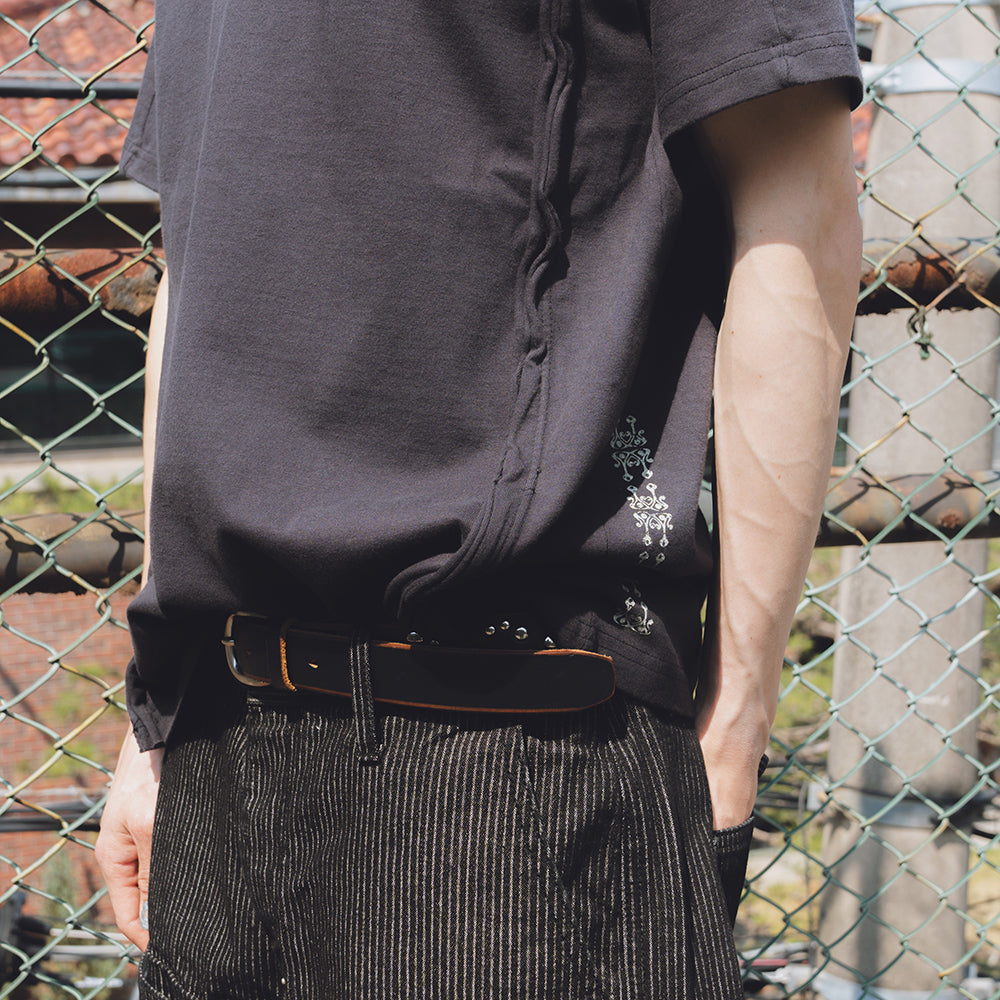 karactor Fiddlehead half T-shirts / Black charcoal