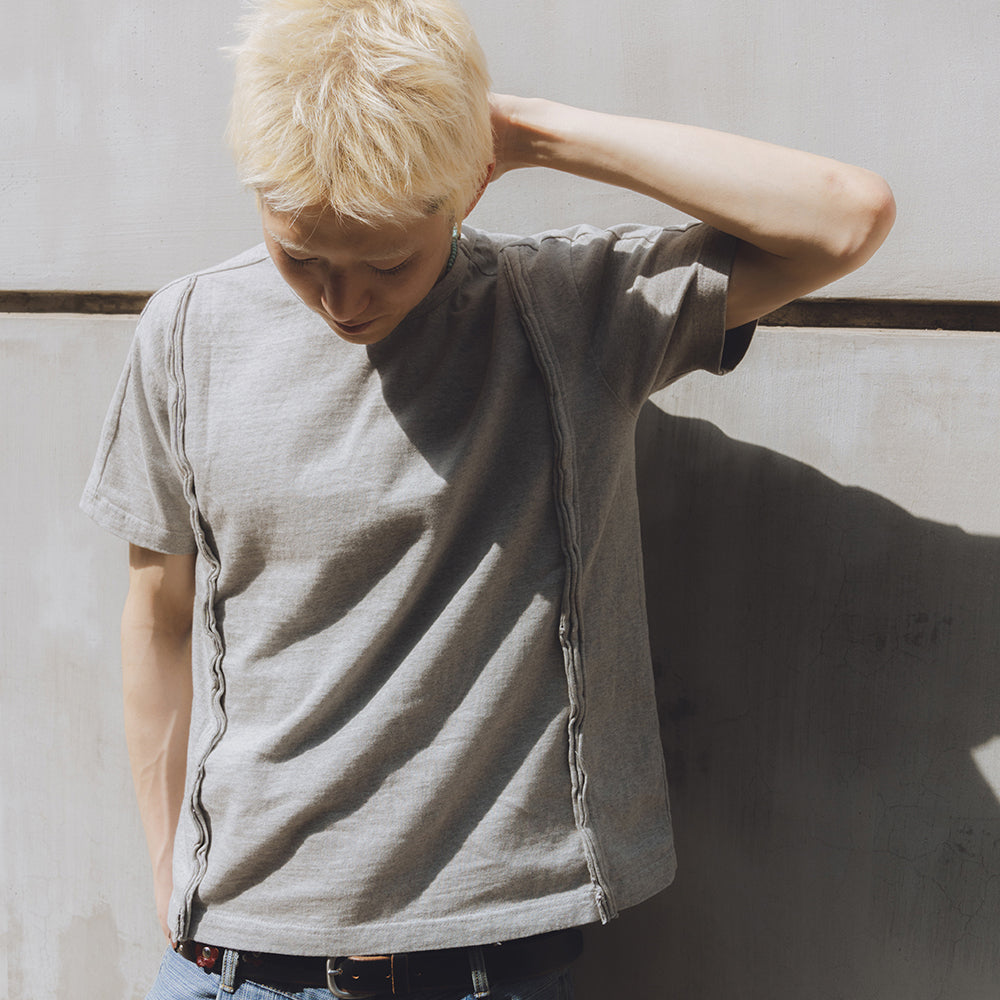 karactor Fiddlehead half T-shirts / Melange gray