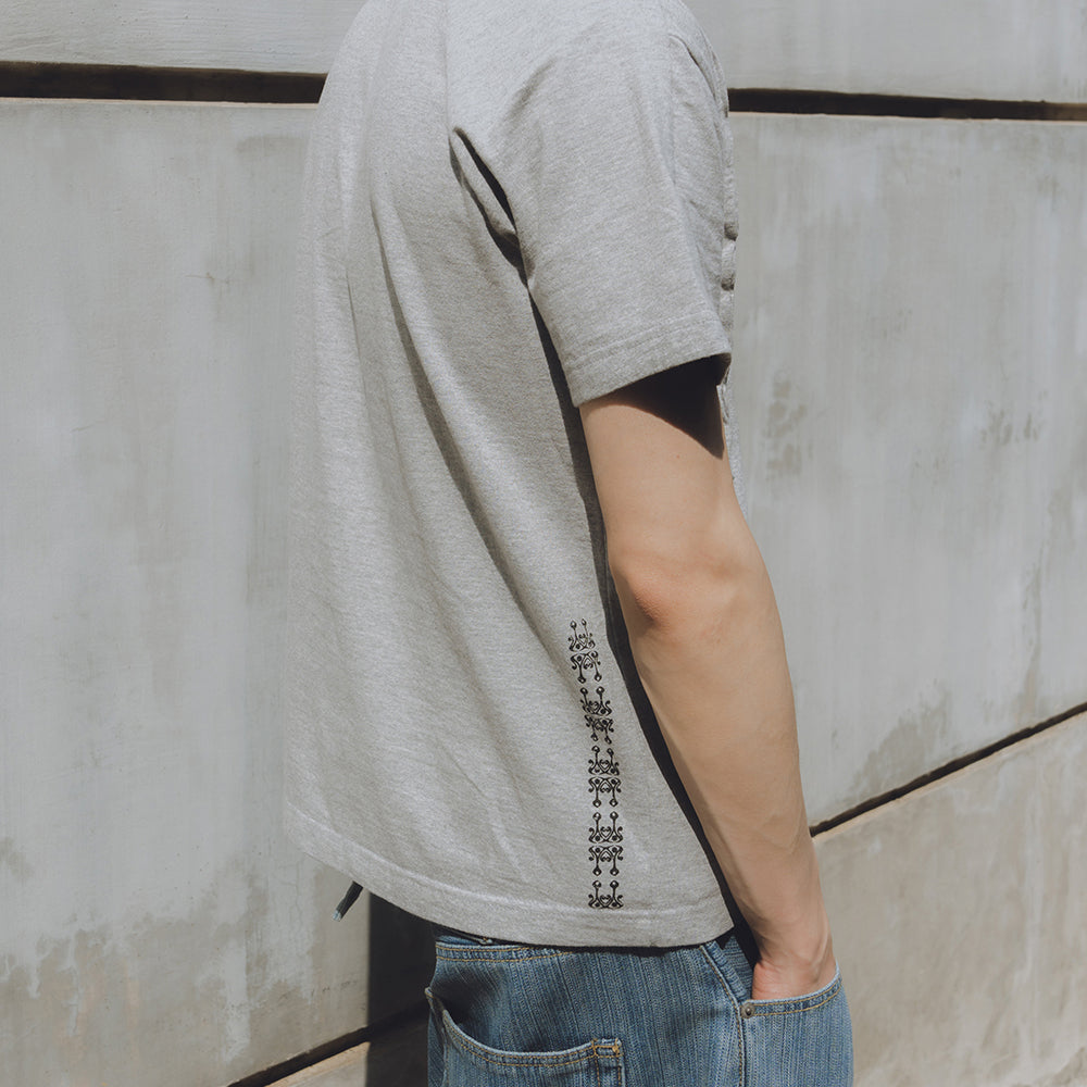 karactor Fiddlehead half T-shirts / Melange gray
