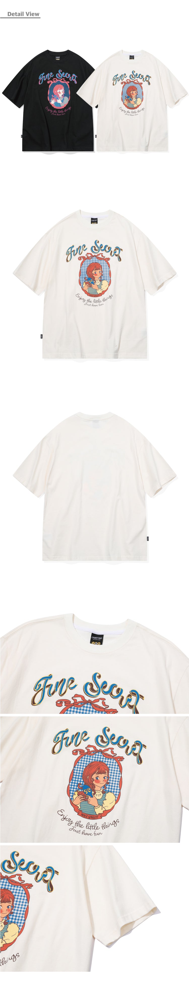 CPGN Secret Girl Short Sleeve T-Shirt Cream