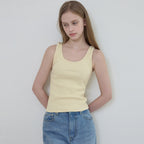WEDNESDAYOASIS Blossom Sleeveless Top_LEMON(W25-TP17)