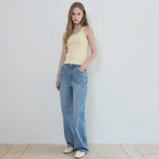 WEDNESDAYOASIS Blossom Sleeveless Top_LEMON(W25-TP17)