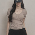 KHAKIPOINT Puff Slub T-shirt (beige)