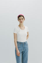 THOMAS MORE TF2-TS13 U-neck Tini short sleeves - White