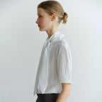 OVBEIGE [4th reorder] HIGH NECK TIE HALF BLOUSE_IVORY_OE2C2MBS40IVY