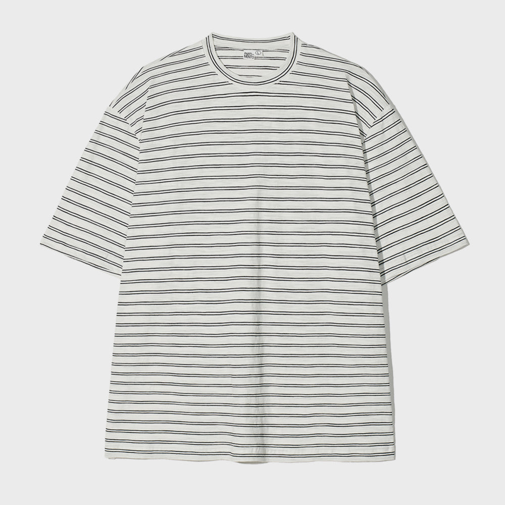 partimento 90s Stripe Tee White