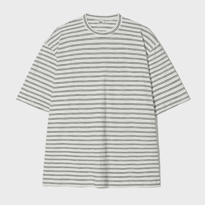 90s Stripe Tee White