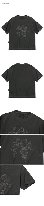 CPGN Pouheartki short sleeve t-shirt pigment ink black
