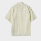 rough side [29 Exclusive] Layer Half Shirt Jacket Ivory