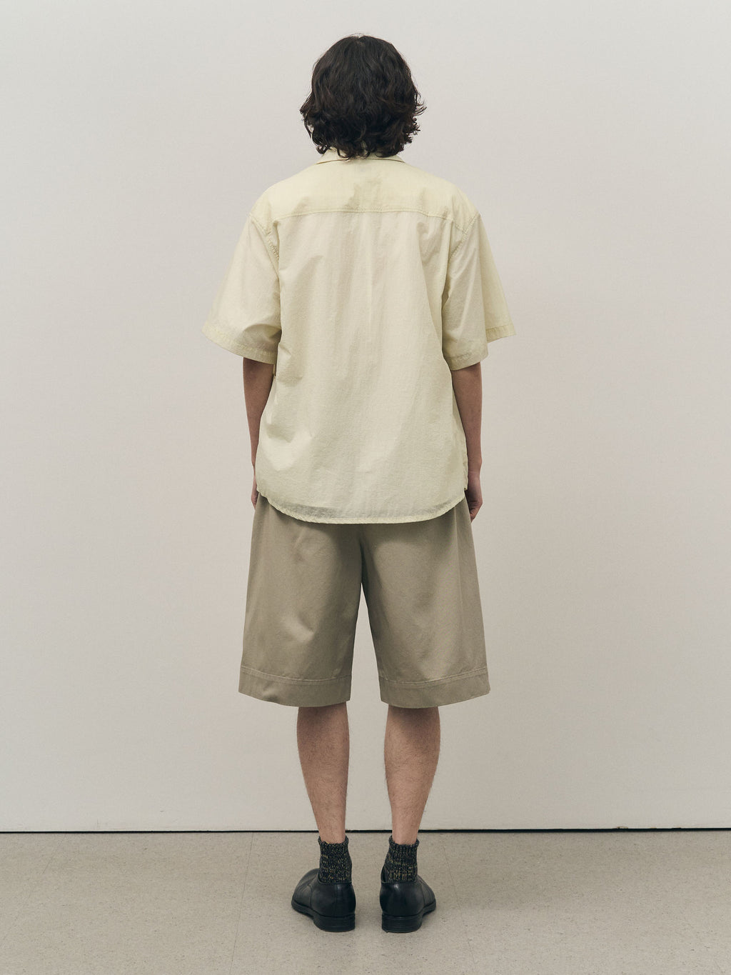 rough side [29 Exclusive] Layer Half Shirt Jacket Ivory