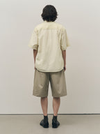 rough side [29 Exclusive] Layer Half Shirt Jacket Ivory
