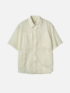rough side [29 Exclusive] Layer Half Shirt Jacket Ivory