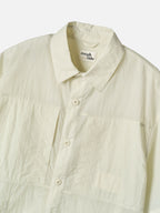rough side [29 Exclusive] Layer Half Shirt Jacket Ivory