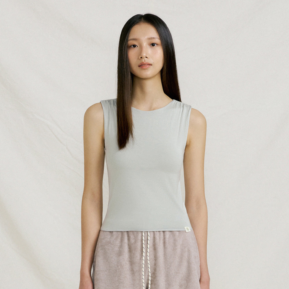 FRONT2LINE Vanda shoulder shirring top
