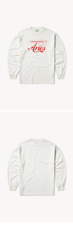 ARIES (U) Faded Cola LS Tee (Off White)