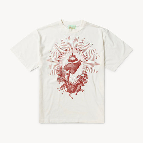 ARIES (U) Faded Aries Ex Amino SS Tee (Off White)