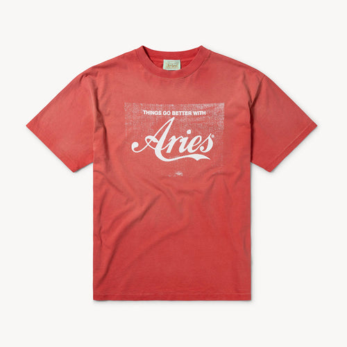 ARIES (W) Sunbleached Cola SS Tee Baby (Red)