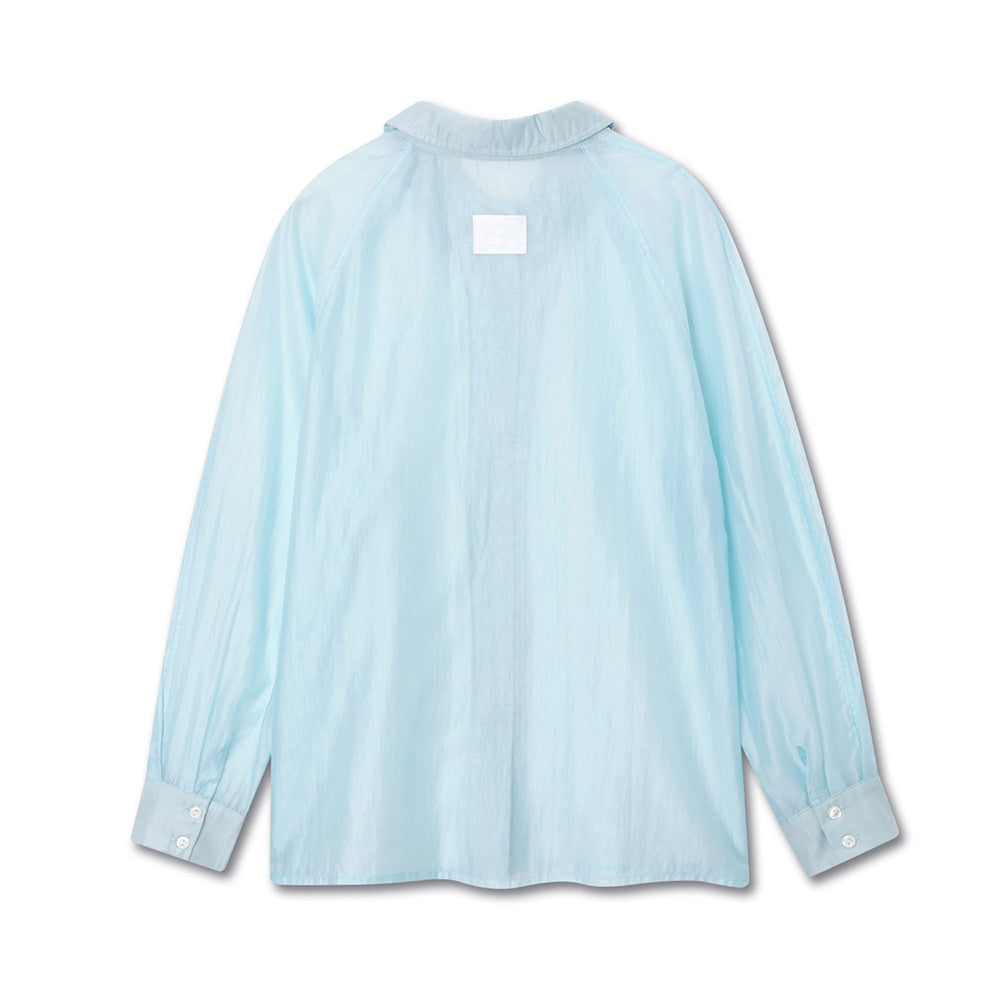 MICHIKO LONDON KOSHINO GLOW SHEER SHIRTS POWDER BLUE